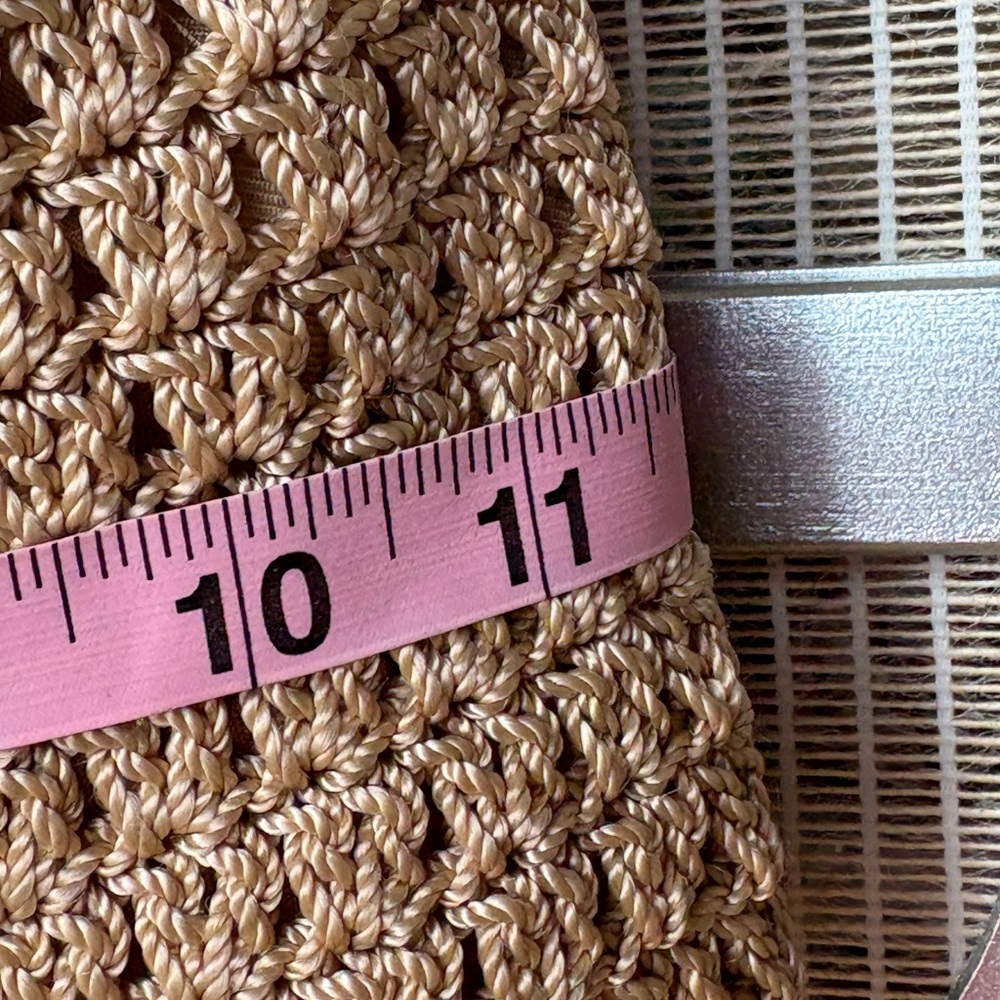 The Sak Tan Crochet Shoulder Bag with Pink Key - Picture 14 of 16